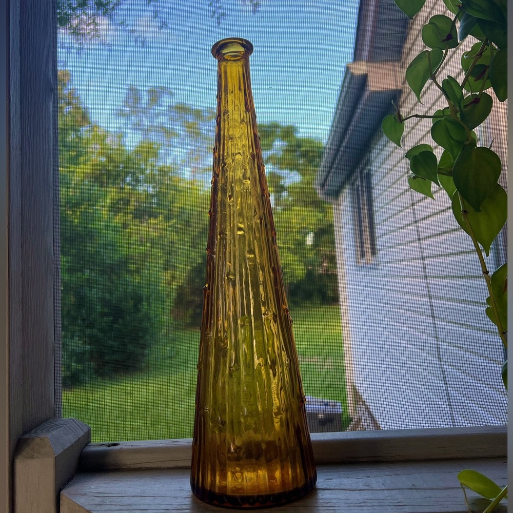 Empoli Amber Wax Drip Bamboo Genie Bottle